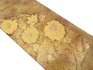 花更紗模様織出し袋帯